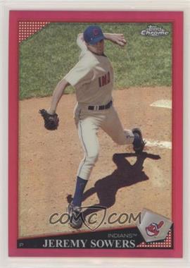 2009 Topps Chrome - [Base] - Red Refractor #66 - Jeremy Sowers /25
