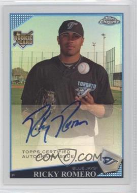 2009 Topps Chrome - [Base] - Refractor #234 - Rookie Autographs - Ricky Romero /499