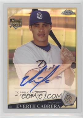 2009 Topps Chrome - [Base] - Refractor #241 - Rookie Autographs - Everth Cabrera /499