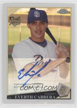 2009 Topps Chrome - [Base] - Refractor #241 - Rookie Autographs - Everth Cabrera /499