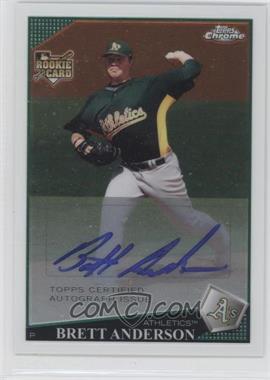 2009 Topps Chrome - [Base] #226 - Rookie Autographs - Brett Anderson