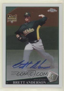 2009 Topps Chrome - [Base] #226 - Rookie Autographs - Brett Anderson