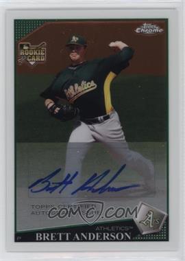 2009 Topps Chrome - [Base] #226 - Rookie Autographs - Brett Anderson