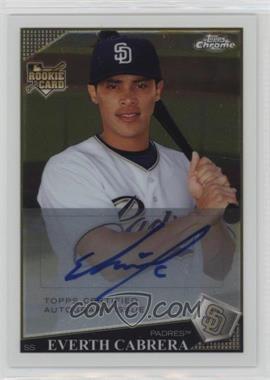 2009 Topps Chrome - [Base] #241 - Rookie Autographs - Everth Cabrera