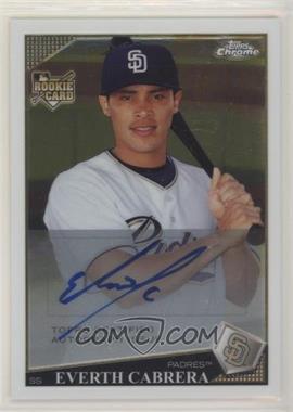 2009 Topps Chrome - [Base] #241 - Rookie Autographs - Everth Cabrera