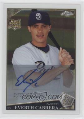 2009 Topps Chrome - [Base] #241 - Rookie Autographs - Everth Cabrera
