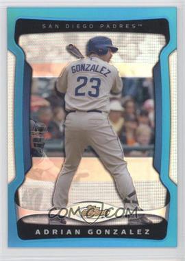 2009 Topps Finest - [Base] - Blue Refractor #103 - Adrian Gonzalez /399