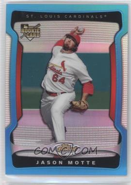 2009 Topps Finest - [Base] - Blue Refractor #135 - Jason Motte /399