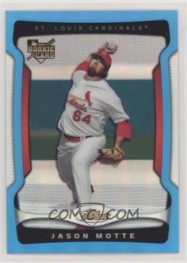 2009 Topps Finest - [Base] - Blue Refractor #135 - Jason Motte /399