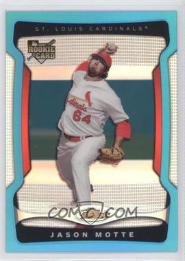 2009 Topps Finest - [Base] - Blue Refractor #135 - Jason Motte /399