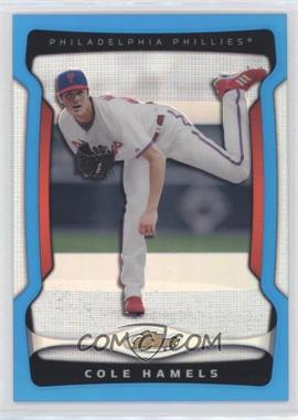 2009 Topps Finest - [Base] - Blue Refractor #35 - Cole Hamels /399