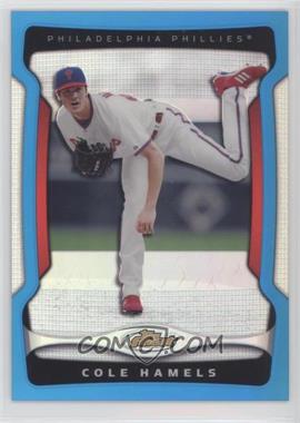 2009 Topps Finest - [Base] - Blue Refractor #35 - Cole Hamels /399