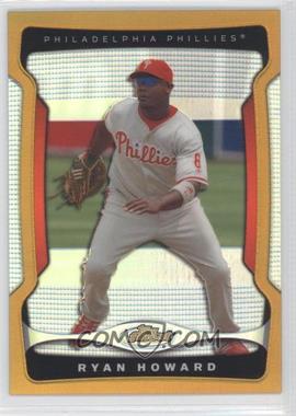 2009 Topps Finest - [Base] - Gold Refractor #6 - Ryan Howard /50