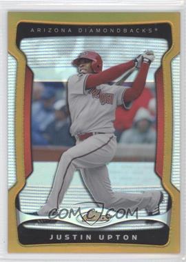 2009 Topps Finest - [Base] - Gold Refractor #65 - Justin Upton /50