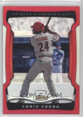 2009 Topps Finest - [Base] - Red Refractor #97 - Chris Young /25