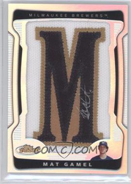 2009 Topps Finest - [Base] - Refractor #151.M - Autograph Letter Patch - Mat Gamel (Letter M) /75