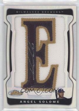 2009 Topps Finest - [Base] - Refractor #153.E - Autograph Letter Patch - Angel Salome (Letter E; Spelled Solome) /75