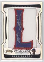 Autograph Letter Patch - Greg Golson (Letter L) [EX to NM] #/75