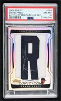 Autograph Letter Patch - David Price (Letter R) [PSA 8 NM‑MT] #…