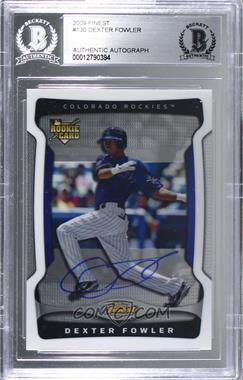 2009 Topps Finest - [Base] #130 - Dexter Fowler [BAS Authentic]