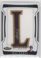 Autograph Letter Patch - Mat Gamel (Letter L) #/285