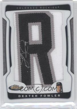 2009 Topps Finest - [Base] #163.R - Autograph Letter Patch - Dexter Fowler (Letter R) /218