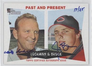 2009 Topps Heritage - Real One Dual Autographs #RODA-LB - Whitey Lockman, Jay Bruce /25