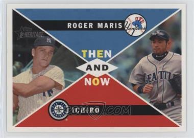 2009 Topps Heritage - Then and Now Heritage High Series #TN-5 - Roger Maris, Ichiro Suzuki