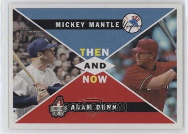 2009 Topps Heritage - Then and Now Heritage Series #TN5 - Mickey Mantle, Adam Dunn