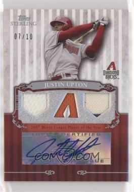 2009 Topps Sterling - 3-Piece Sterling Chronicles Autographs #3SCA-143 - Justin Upton /10