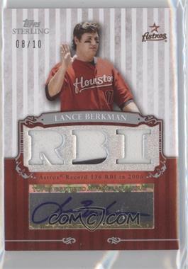 2009 Topps Sterling - 3-Piece Sterling Chronicles Autographs #3SCA-35 - Lance Berkman /10
