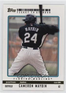 2009 Topps Ticket To Stardom - [Base] - Gold #62 - Cameron Maybin /50