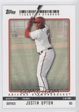 2009 Topps Ticket To Stardom - [Base] - Perforated #105 - Justin Upton