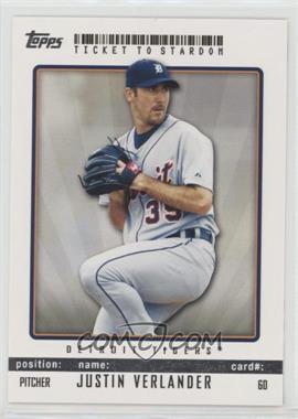 2009 Topps Ticket To Stardom - [Base] #60 - Justin Verlander