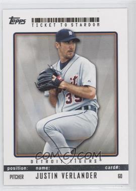 2009 Topps Ticket To Stardom - [Base] #60 - Justin Verlander