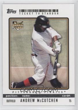 2009 Topps Ticket To Stardom - [Base] #75 - Andrew McCutchen