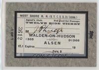 West Shore Railroad Ticket #/1