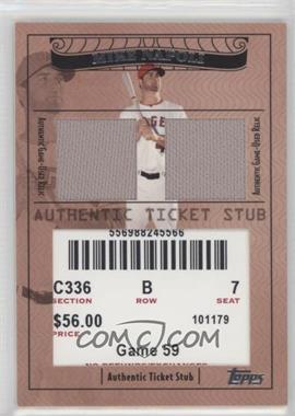 2009 Topps Ticket To Stardom - Ticket Stubs Plus Memorabilia Dual #TSP2-10 - Mike Napoli /224