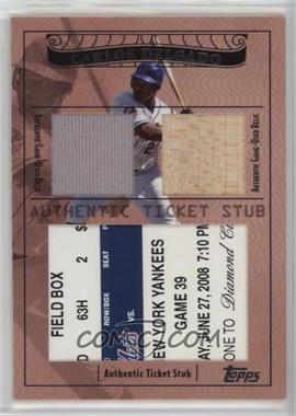 2009 Topps Ticket To Stardom - Ticket Stubs Plus Memorabilia Dual #TSP2-39 - Carlos Delgado /81