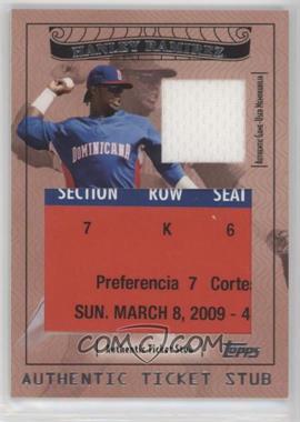 2009 Topps Ticket To Stardom - Ticket Stubs Plus Memorabilia #TSP-49 - Hanley Ramirez /110