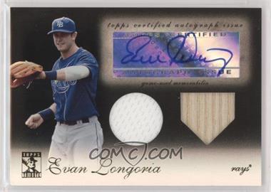 2009 Topps Tribute - Autographed Dual Relics - Black #TDAR-EL - Evan Longoria /50