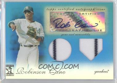 2009 Topps Tribute - Autographed Dual Relics - Blue #TDAR-1 - Robinson Cano /75