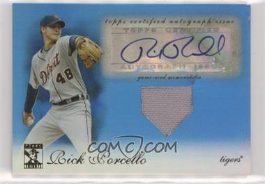 2009 Topps Tribute - Autographed Relics - Blue #TAR-RP3 - Rick Porcello /75 [Poor to Fair]