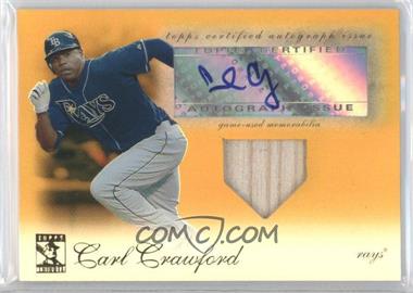 2009 Topps Tribute - Autographed Relics - Gold #TAR-CC2 - Carl Crawford /25