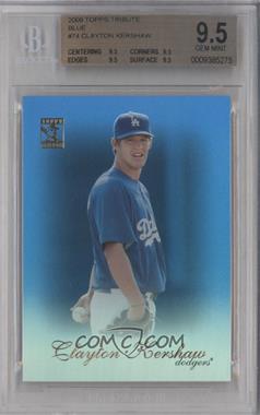 2009 Topps Tribute - [Base] - Blue #74 - Clayton Kershaw /219 [BGS 9.5 GEM MINT]