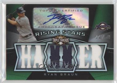 2009 Topps Triple Threads - [Base] - Emerald #101 - Rising Stars - Ryan Braun /50