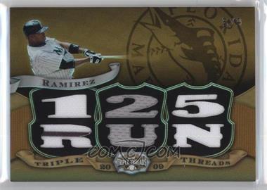 2009 Topps Triple Threads - Relics - Gold #TTR-98 - Hanley Ramirez /9