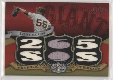 2009 Topps Triple Threads - Relics #TTR-3 - Tim Lincecum /36