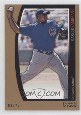 2009 Topps Unique - [Base] - Reserve #111 - Carlos Zambrano /25