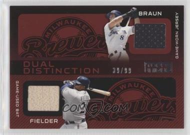 2009 Topps Unique - Dual Distinction - Relic #DDR-BF - Ryan Braun, Prince Fielder /99